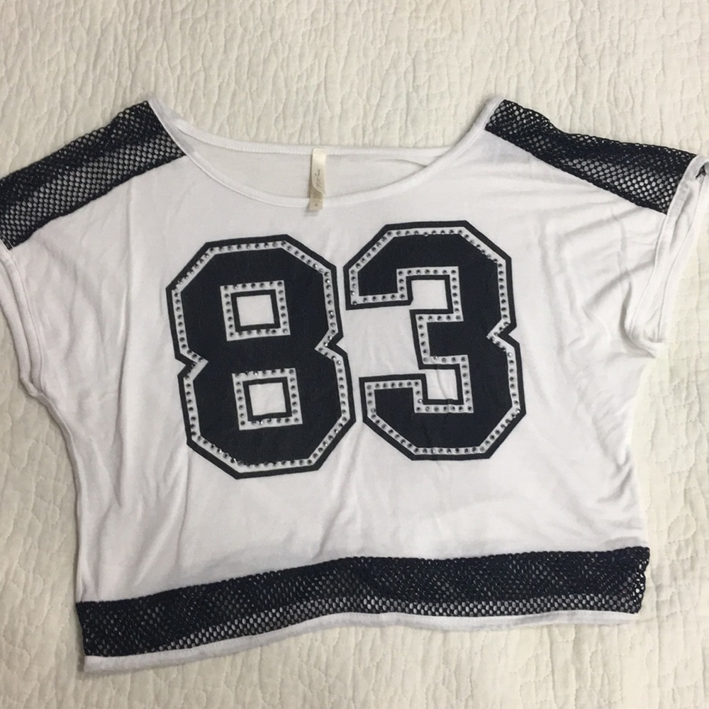 Slight Cropped “83” shirt